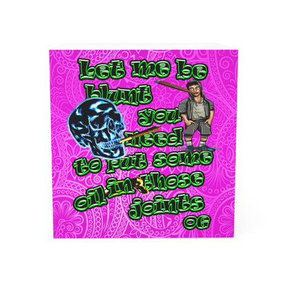 og - note cube (pink swirl)