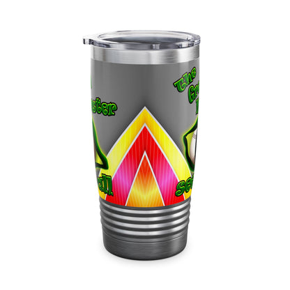green monster - Ringneck Tumbler, 20oz (rainbow split)