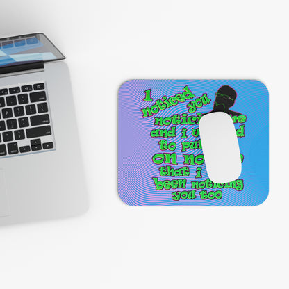 noticed you noticing - Mouse Pad (Rectangle) (light blue-purple wave)
