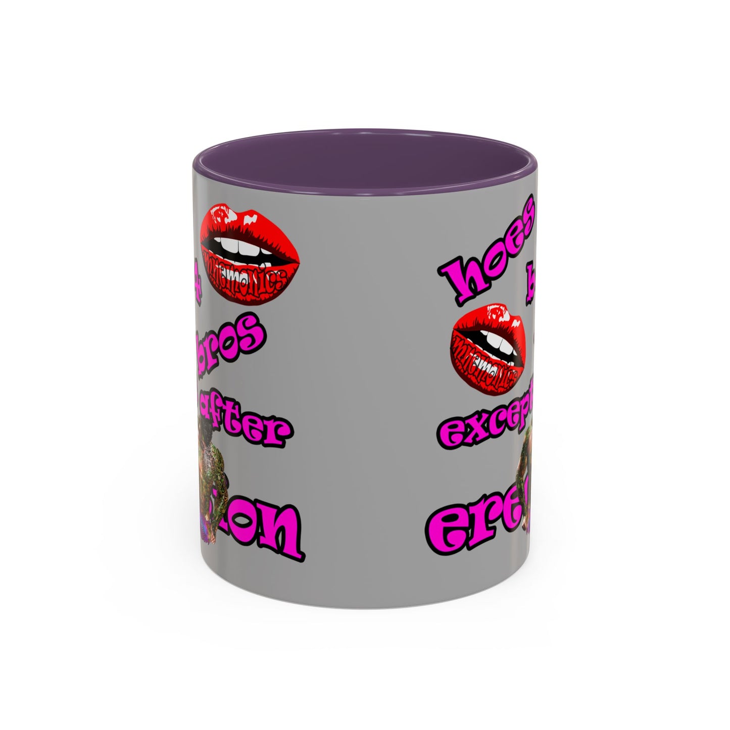 hoes b4 bros - Accent Mug (light grey)