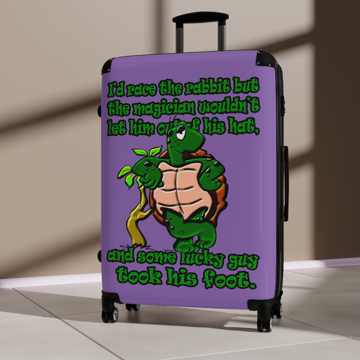turtle race - Suitcase (light purple)