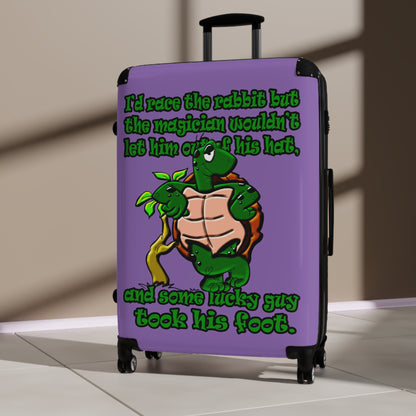 turtle race - Suitcase (light purple)