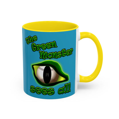 green monster - Accent Mug (turquoise)