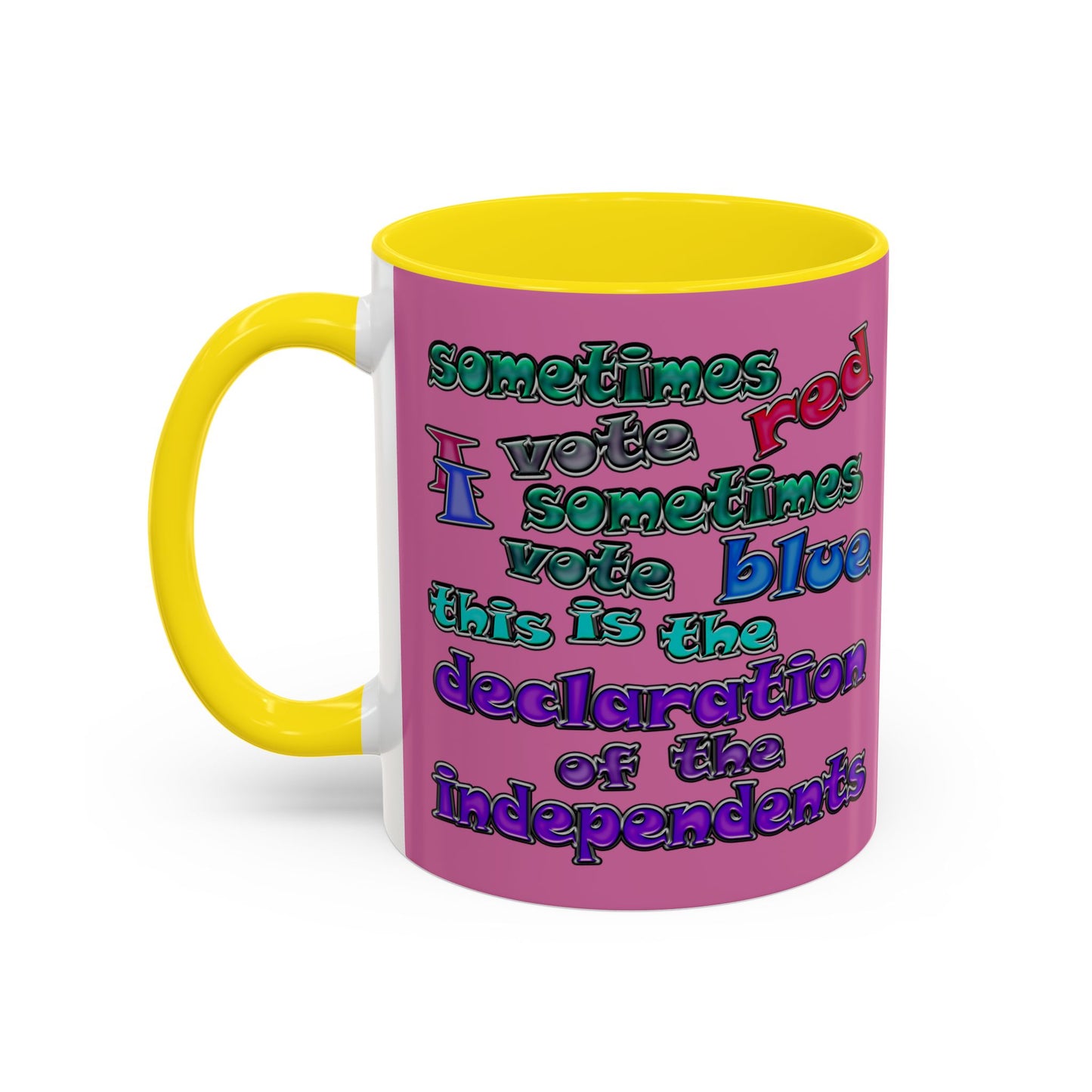 declaration of the independents - Accent Mug (light pink)
