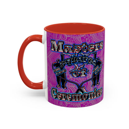 em cee squared - Accent Mug (pink swirl)