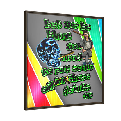 og - framed canvas art (rainbow split)