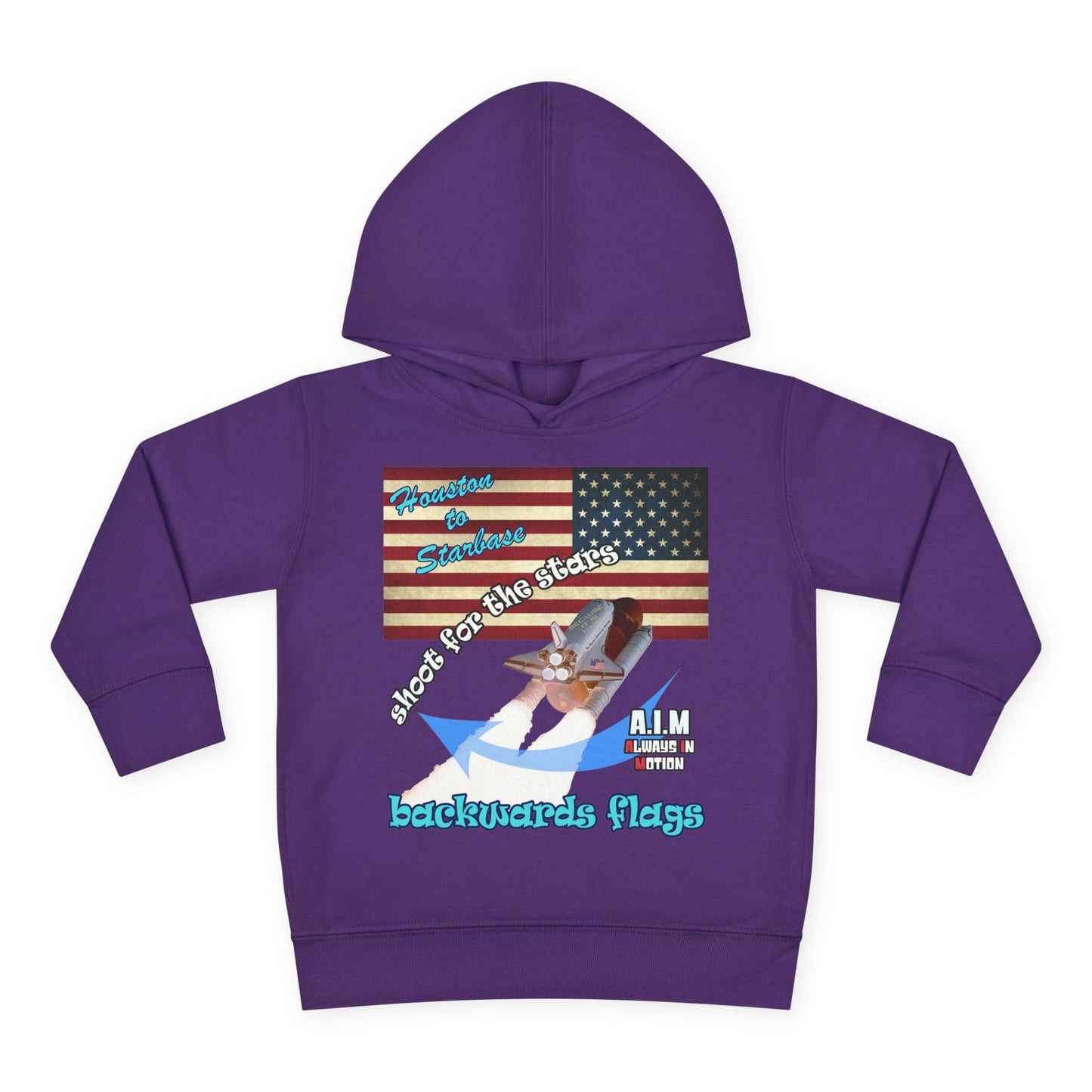 shoot for the stars - Toddler Pullover Fleece Hoodie