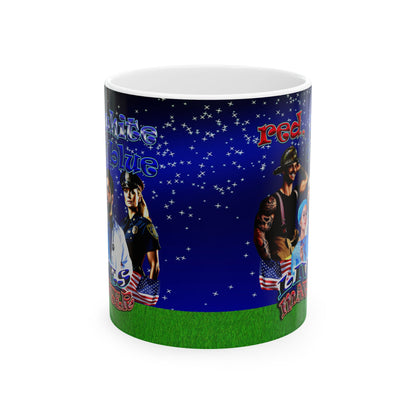 rw&b lives matter - White Mug ('snoops' background)