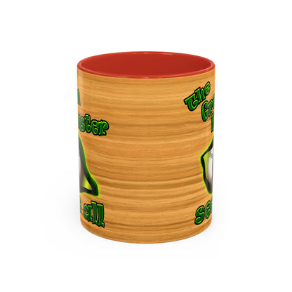 green monster - Accent Mug (butterscotch wood finish)