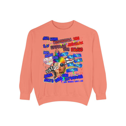 drop the beat - Unisex Garment-Dyed Sweatshirt