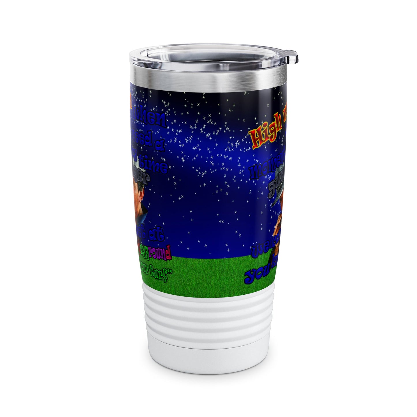 high noon - Ringneck Tumbler, 20oz ('snoops' background)