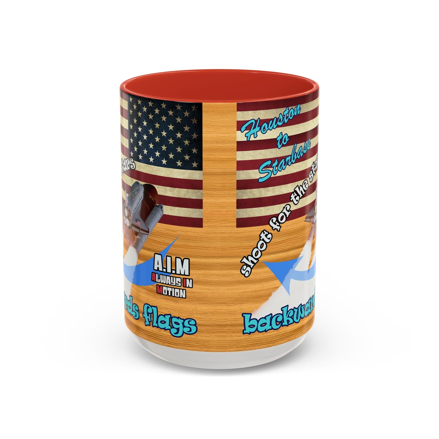 shoot for the stars - Accent Mug (butterscotch wood finish)