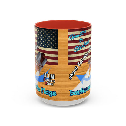 shoot for the stars - Accent Mug (butterscotch wood finish)