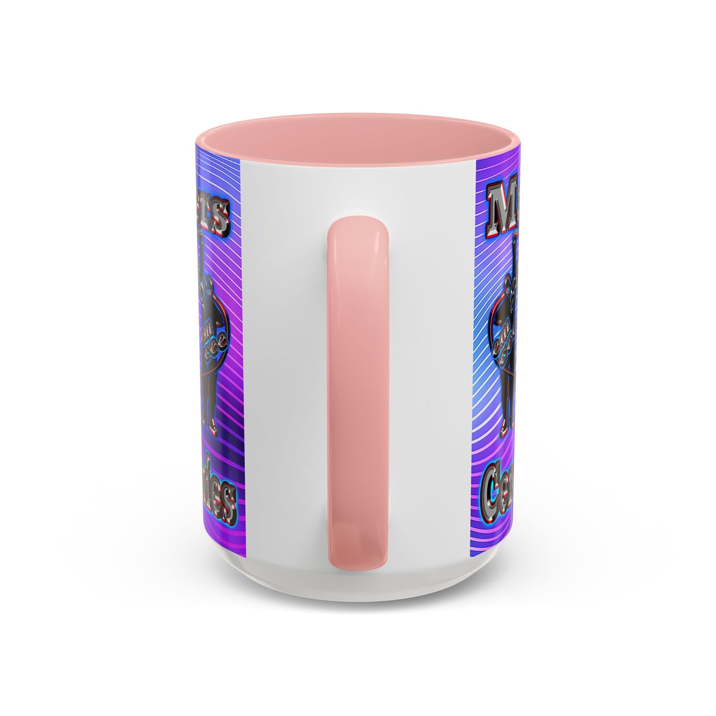 em cee squared - Accent Mug (purple wave)