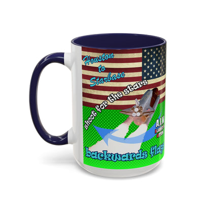shoot for the stars - Accent Mug (logo green)
