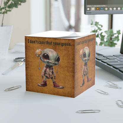 I don't care that your green - note cube (brown papyrus)