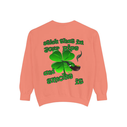 celtics logo - Unisex Garment-Dyed Sweatshirt
