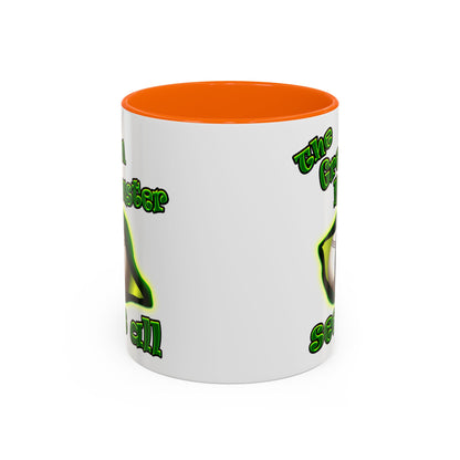 green monster - Accent Mug (white)