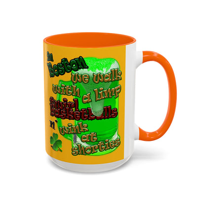 celtics logo - Accent Mug (yellow)