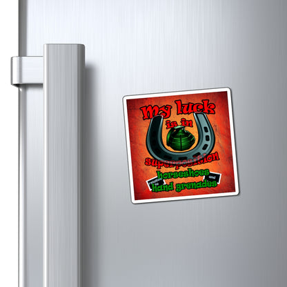 my luck - Magnets - (burnt orange)