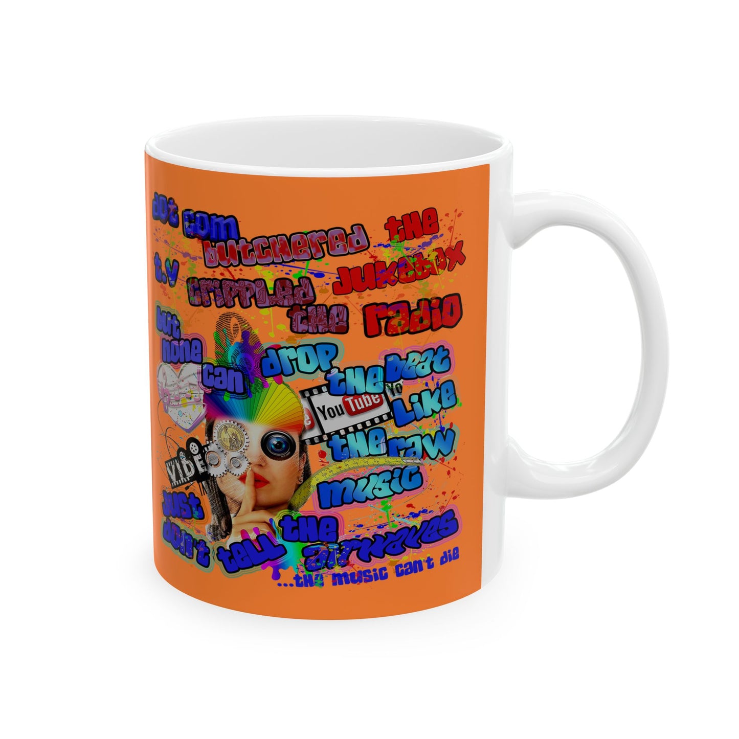 drop the beat - White Mug (crusta)