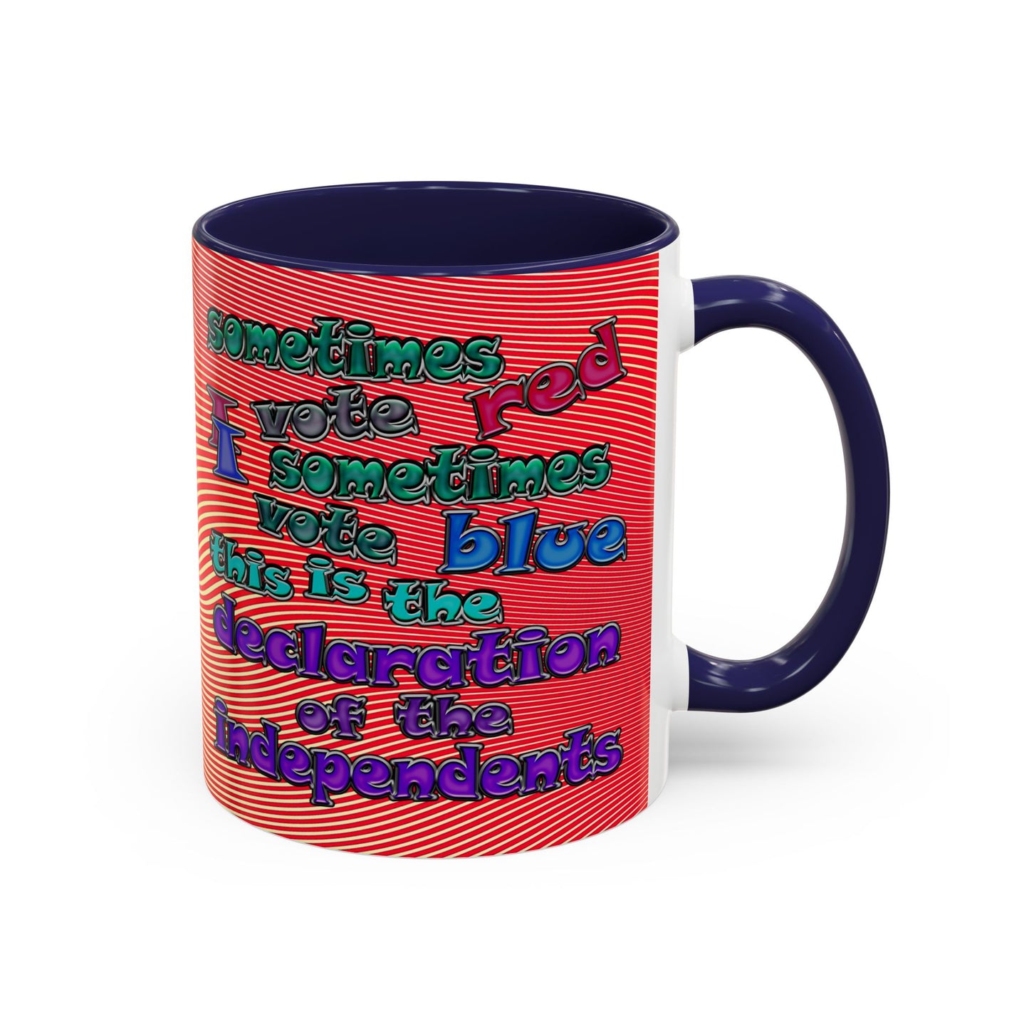declaration of the independents - Accent Mug (yellow-orange wave)