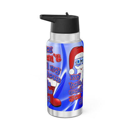 santa's shoes - Gator Tumbler, 32oz  (blue-white wave)