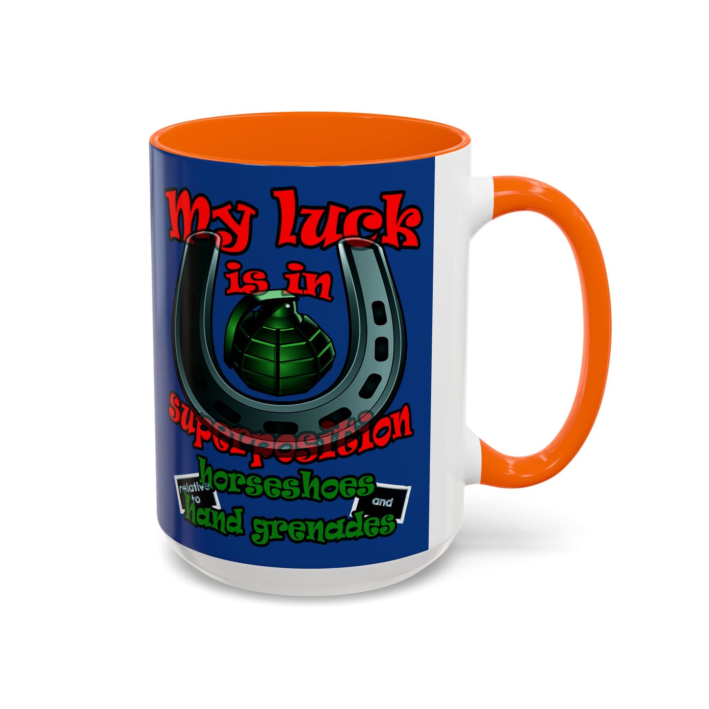my luck - Accent Mug (dark blue)