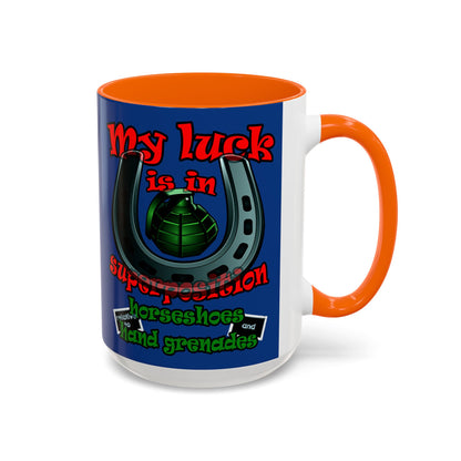 my luck - Accent Mug (dark blue)