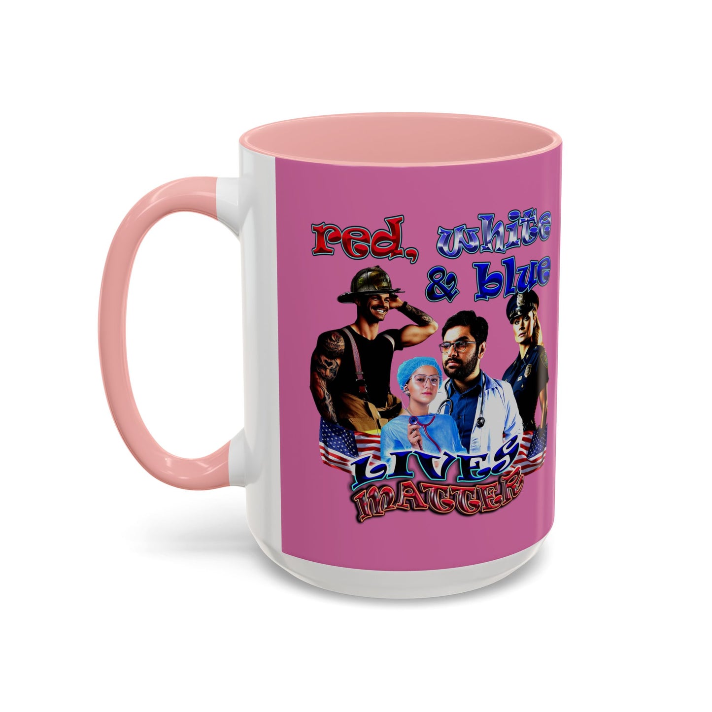 rw&b lives matter - Accent Mug (light pink)