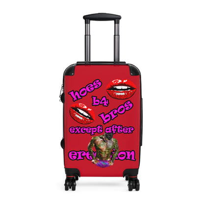 hoes b4 bros - Suitcase (dark red)