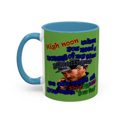 high noon - Accent Mug (green)