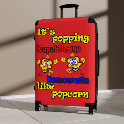 popping like popcorn - Suitcase (red)