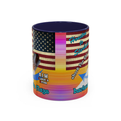 shoot for the stars - Accent Mug (color blur)