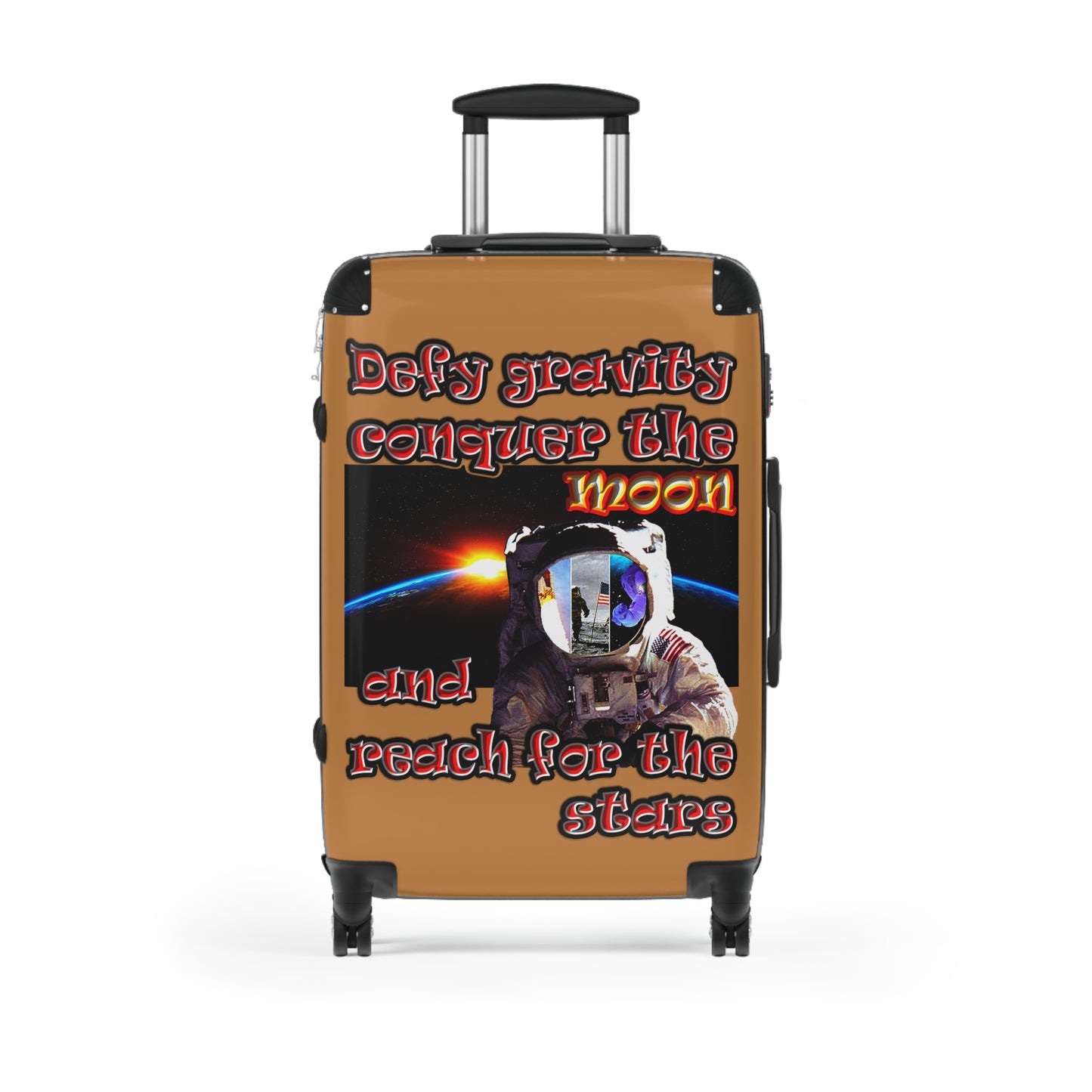 defy conquer reach - Suitcase (light brown)