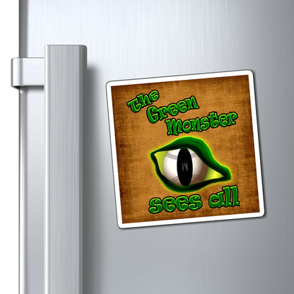 green monster - Magnets - (brown papyrus)