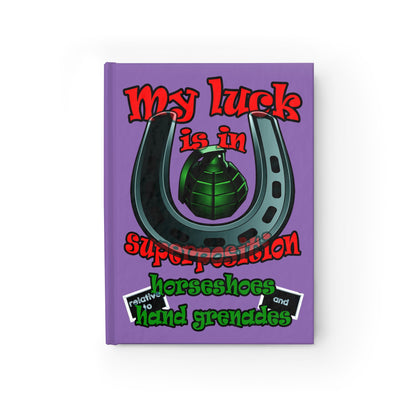 my luck - journal-lined (light purple)