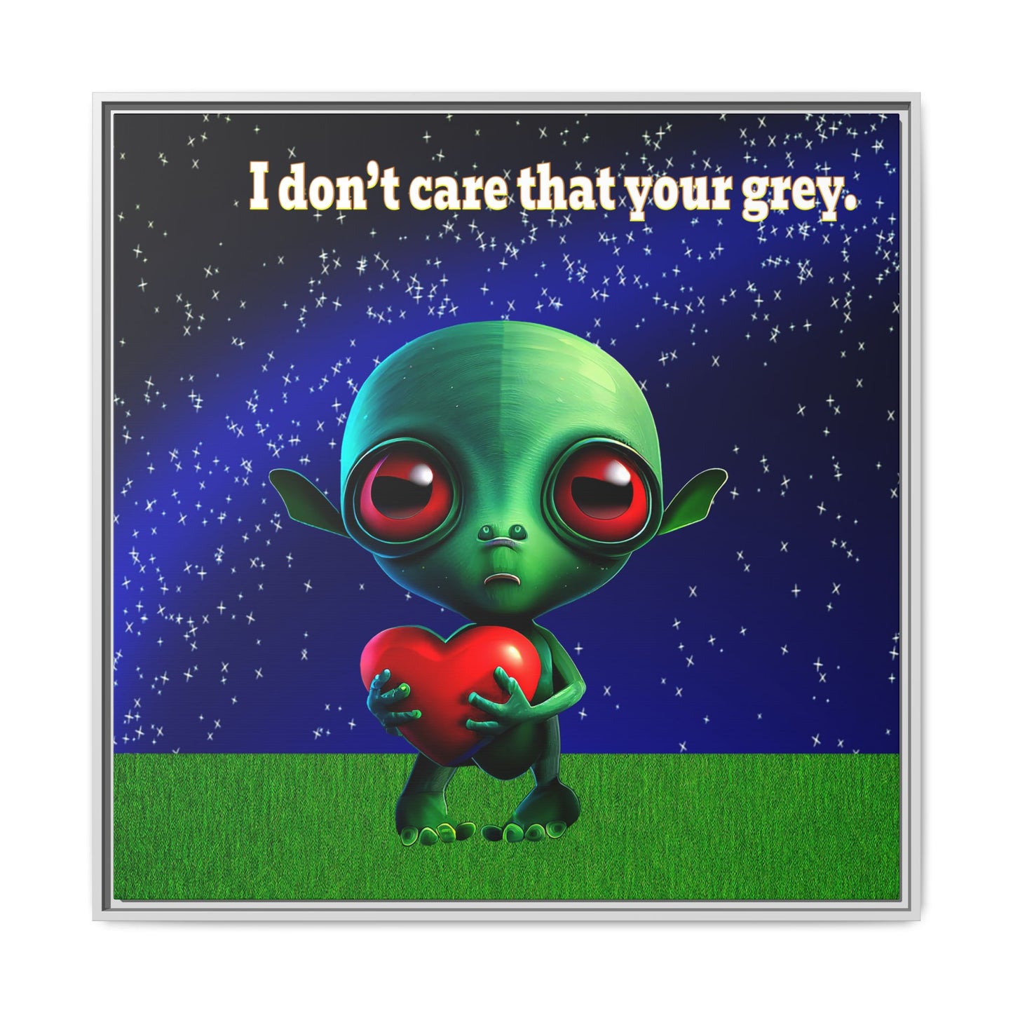 I don't care that your grey - framed canvas art ('snoops' background)
