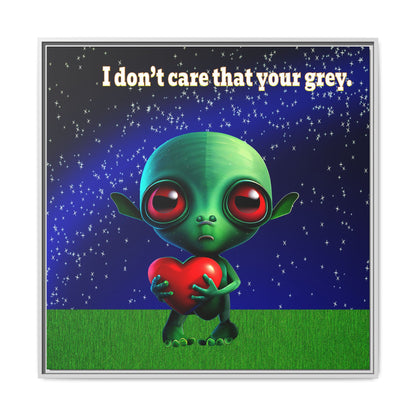 I don't care that your grey - framed canvas art ('snoops' background)