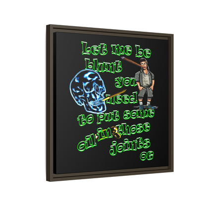 og - framed canvas art (black)