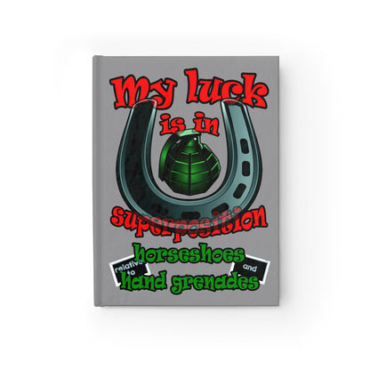 my luck - journal-lined (grey)