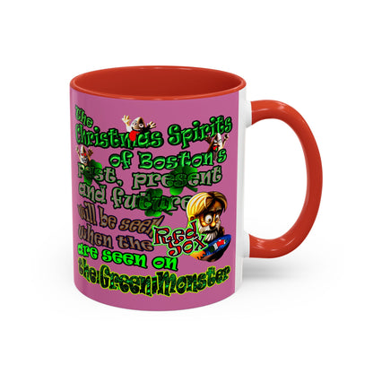 christmas spirits of boston - Accent Mug (light pink)