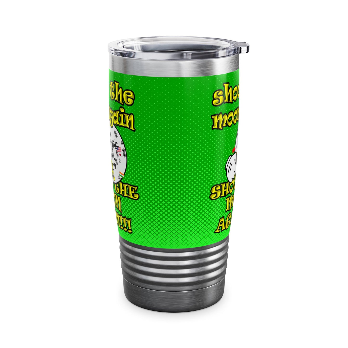 shoot the moon again - Ringneck Tumbler, 20oz (logo green)