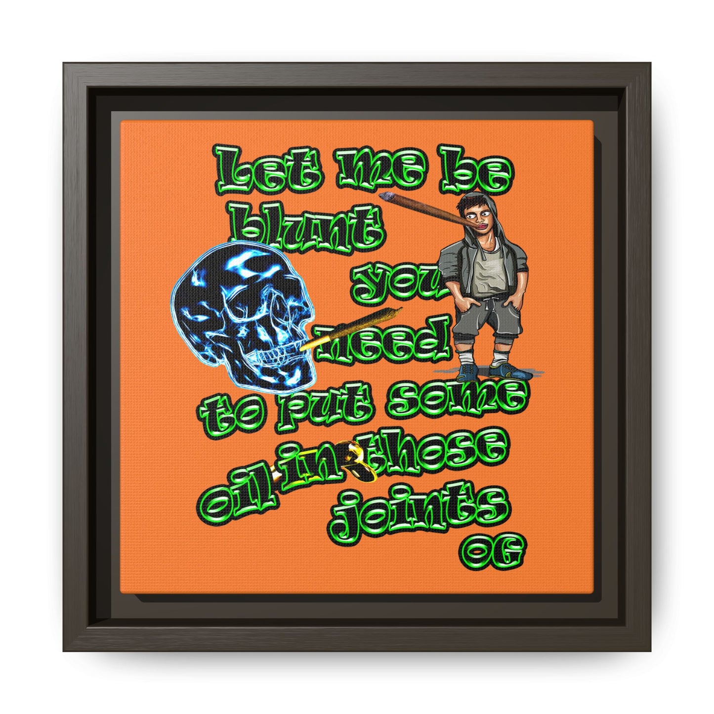 og - framed canvas art (crusta)