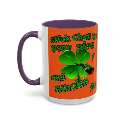 celtics logo - Accent Mug (orange)