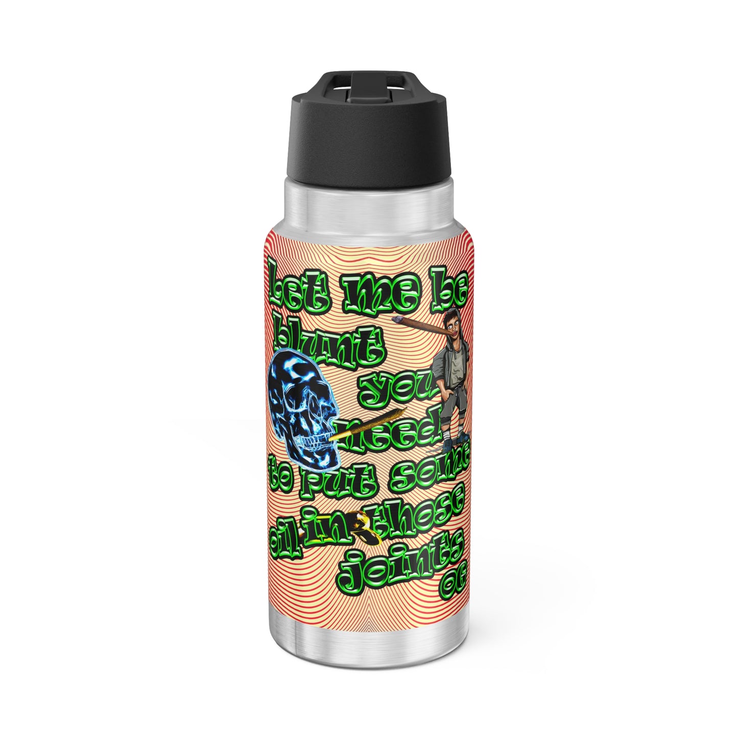 og - Gator Tumbler, 32oz  (yellow-orange wave)