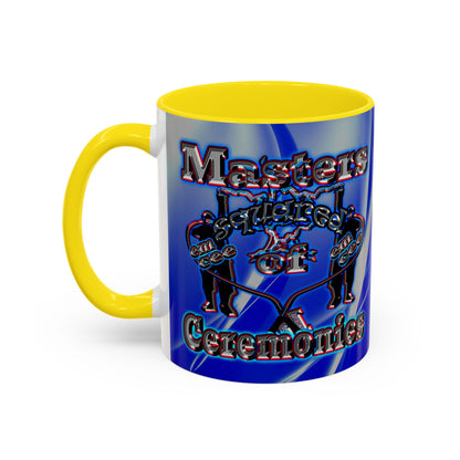 em cee squared - Accent Mug (blue-white wave)