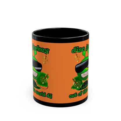disc jockey - Black Mug (crusta)