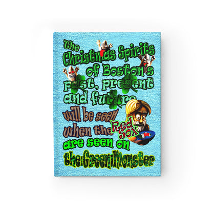 christmas spirits of boston - journal-lined (faded blue)