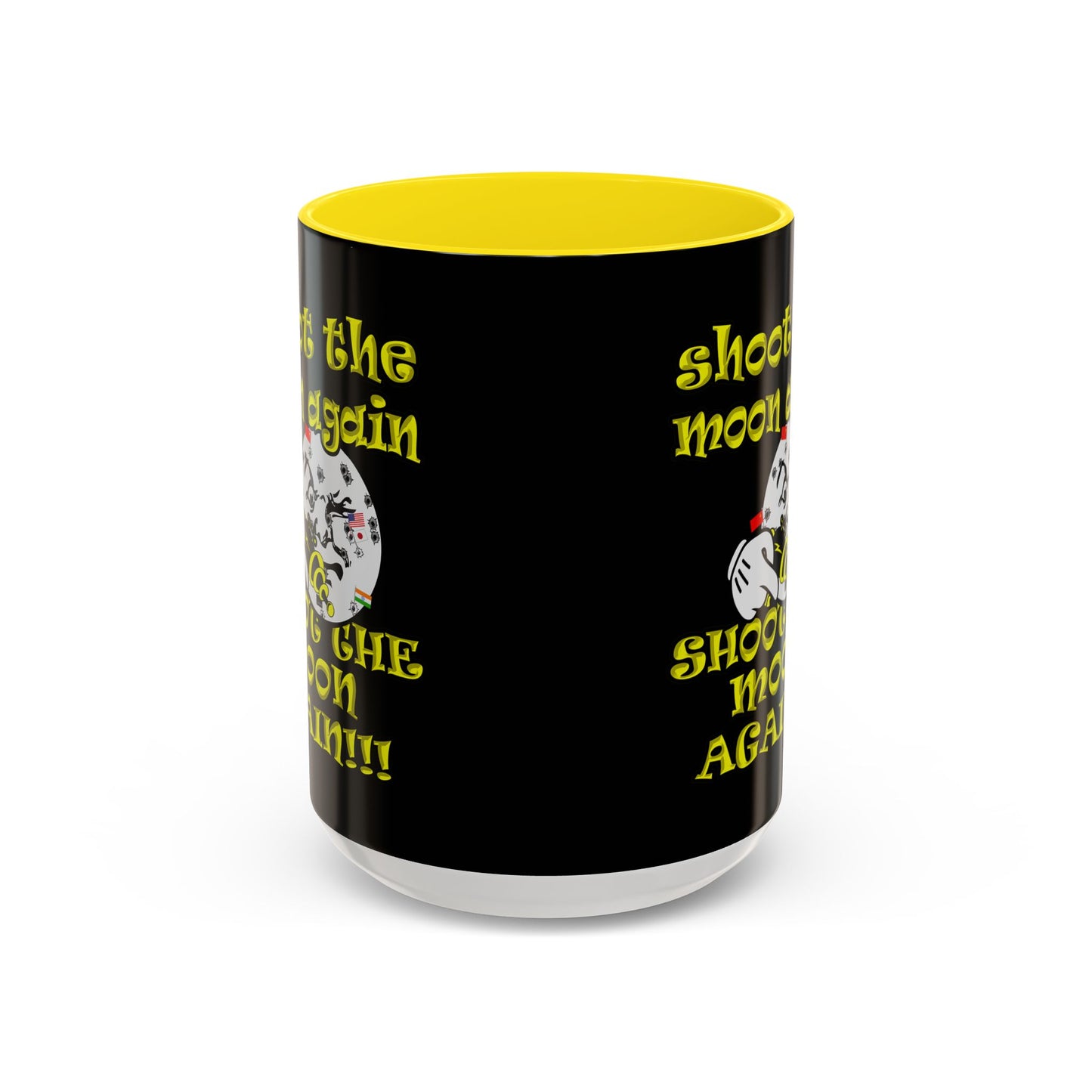 shoot the moon again - Accent Mug (black)